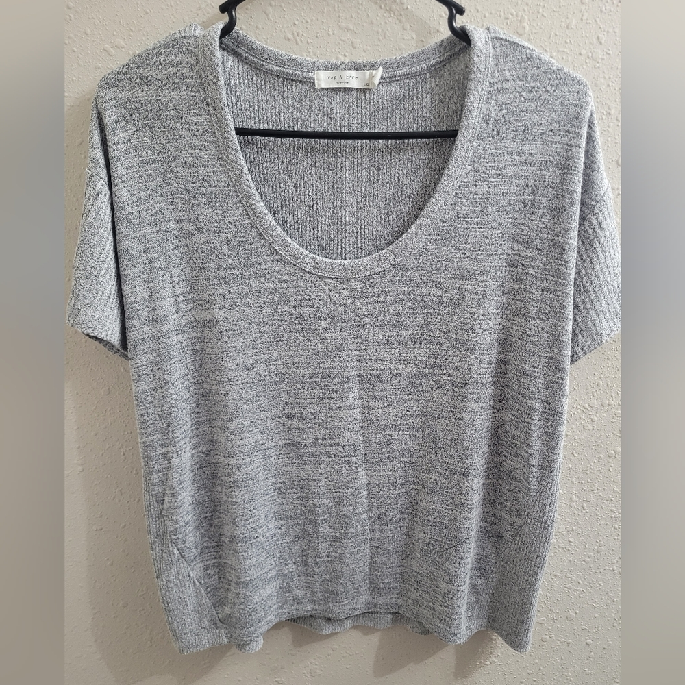 Pre-owned RAG & BONE Heather grey short sleeve t shirt , Sz L